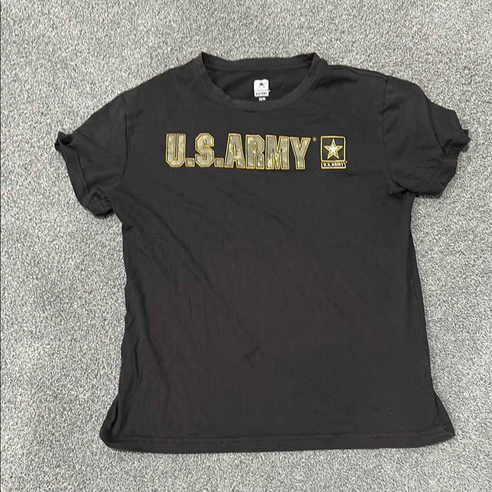 U.S. Army Black and Gold Short Sleeve Tee
